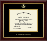 Cameron University Gold Embossed Diploma Frame in Gallery