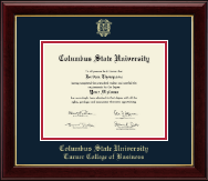 Columbus State University Gold Embossed Diploma Frame in Gallery