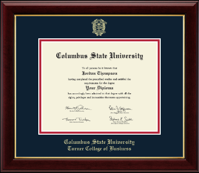 Columbus State University diploma frame - Gold Embossed Diploma Frame in Gallery