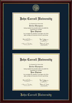John Carroll University diploma frame - Double Diploma Frame in Galleria