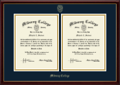 Midway College Double Diploma Frame in Galleria
