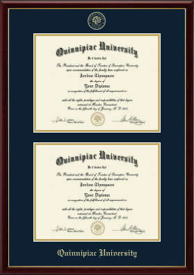 Quinnipiac University diploma frame - Double Diploma Frame in Galleria