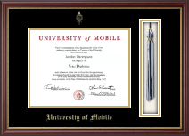 University of Mobile Tassel Edition Diploma Frame in Newport