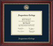 Augustana College Illinois Masterpiece Medallion Diploma Frame in Kensington Gold