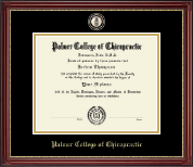 Palmer College of Chiropractic Iowa Masterpiece Medallion Diploma Frame in Kensington Gold