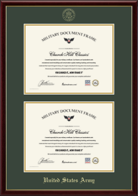 United States Army certificate frame - Double Certificate Frame in Galleria