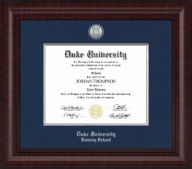 Duke University diploma frame - Presidential Silver Engraved Diploma Frame in Premier