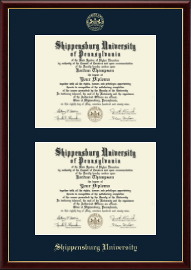 Shippensburg University Double Diploma Frame - Double Diploma Frame in Galleria