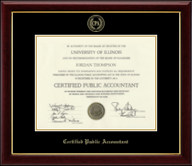 11"x14" - Gold Embossed Certificate Frame