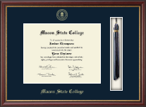 Macon State College Tassel Diploma Frame in Newport