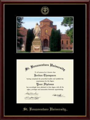 St. Bonaventure University diploma frame - Campus Scene Diploma Frame in Galleria