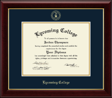 Lycoming College diploma frame - Gold Embossed Diploma Frame in Gallery