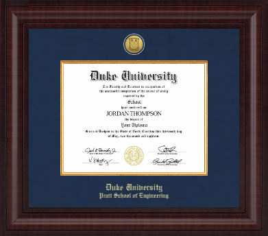 Duke University diploma frame - Presidential Gold Engraved Diploma Frame in Premier