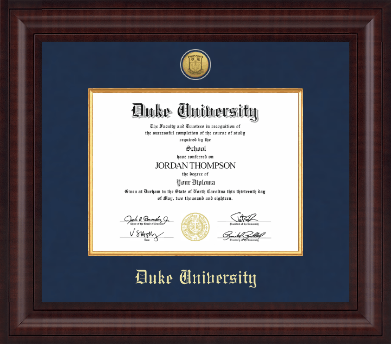 Duke University diploma frame - Presidential Gold Engraved Diploma Frame in Premier