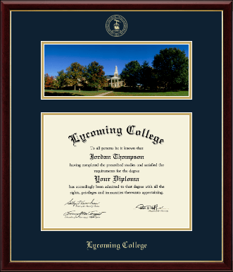 Lycoming College diploma frame - Campus Scene Diploma Frame in Galleria