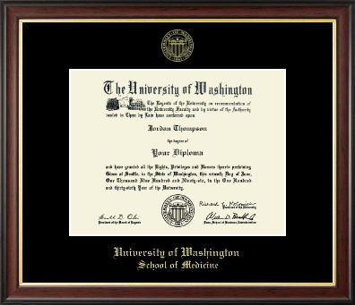 University of Washington diploma frame - Gold Embossed Diploma Frame in Studio Gold