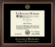 University of Washington diploma frame - Gold Embossed Diploma Frame in Studio Gold