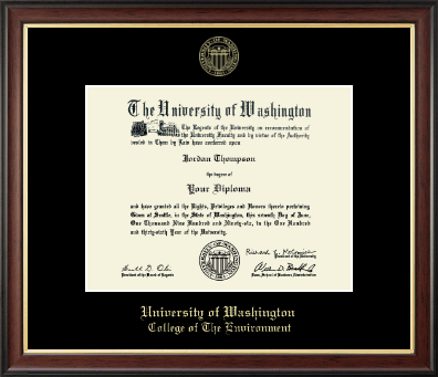 University of Washington diploma frame - Gold Embossed Diploma Frame in Studio Gold