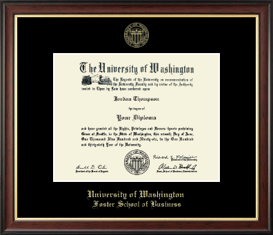 University of Washington diploma frame - Gold Embossed Diploma Frame in Studio Gold