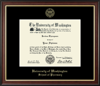 University of Washington diploma frame - Gold Embossed Diploma Frame in Studio Gold