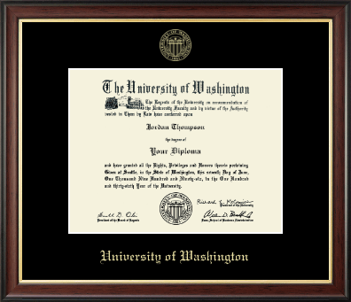 University of Washington diploma frame - Gold Embossed Diploma Frame in Studio Gold