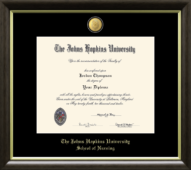 Johns Hopkins University diploma frame - 23K Medallion Diploma Frame in Hampshire