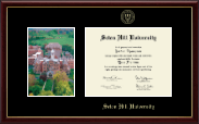 Seton Hill University diploma frame - Campus Scene Edition Diploma Frame in Galleria
