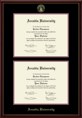 Arcadia University diploma frame - Double Diploma Frame in Galleria