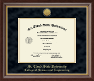 St. Cloud State University diploma frame - Gold Engraved Medallion Diploma Frame in Hampshire
