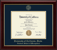 University of California Davis diploma frame - Gold Embossed Diploma Frame in Gallery