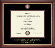 University of Minnesota Crookston diploma frame - Masterpiece Medallion Diploma Frame in Kensington Gold