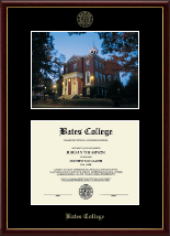 Bates College diploma frame - Campus Scene Edition Diploma Frame in Galleria