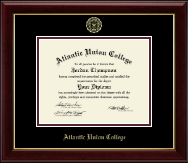 Atlantic Union College Gold Embossed Diploma Frame in Gallery