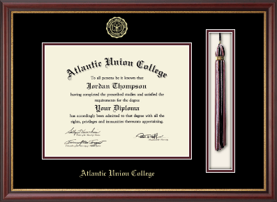 Atlantic Union College diploma frame - Tassel & Cord Diploma Frame in Newport