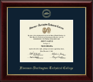 Florence-Darlington Technical College diploma frame - Gold Embossed Diploma Frame in Gallery