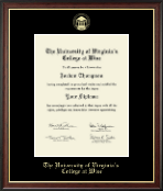 The University of Virginia's College at Wise diploma frame - Gold Embossed Diploma Frame in Studio Gold