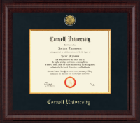 Cornell University Presidential Gold Engraved Diploma Frame in Premier