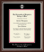The University of Virginia's College at Wise diploma frame - Silver Embossed Diploma Frame in Devonshire