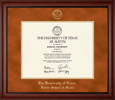 The University of Texas at Austin diploma frame - Gold Embossed Diploma Frame in Cambridge