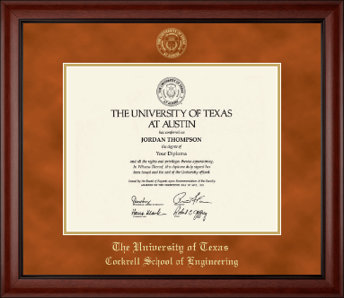 The University of Texas at Austin diploma frame - Gold Embossed Diploma Frame in Cambridge