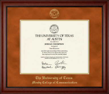 The University of Texas at Austin diploma frame - Gold Embossed Diploma Frame in Cambridge