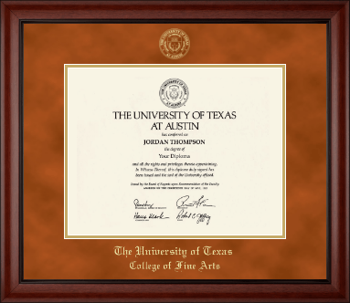 The University of Texas at Austin diploma frame - Gold Embossed Diploma Frame in Cambridge