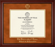 The University of Texas at Austin Gold Embossed Diploma Frame in Cambridge