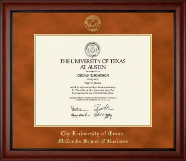 The University of Texas at Austin diploma frame - Gold Embossed Diploma Frame in Cambridge