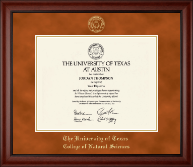 The University of Texas at Austin diploma frame - Gold Embossed Diploma Frame in Cambridge