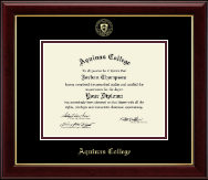 Aquinas College in Michigan diploma frame - Gold Embossed Diploma Frame in Gallery