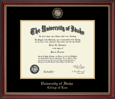 University of Idaho diploma frame - Masterpiece Medallion Diploma Frame in Kensington Gold