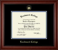 Landmark College diploma frame - Gold Embossed Diploma Frame in Cambridge