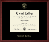 Cornell College diploma frame - Gold Embossed Diploma Frame in Camby