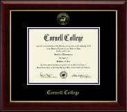 Cornell College diploma frame - Gold  Embossed Diploma Frame in Gallery